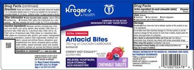 Kroger Wild Berry Antacid Chew 60ct (60002592 Kroger Wild Berry Antacid Chews 60ct)